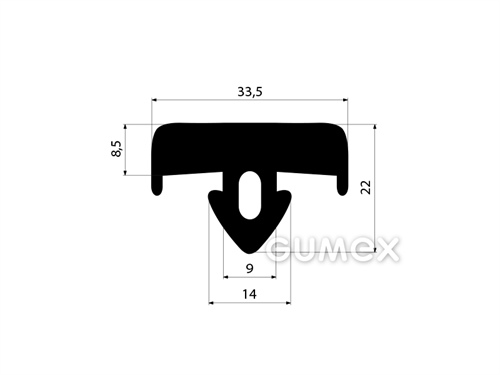 GUMMIPROFILE T-FORM - EPDM